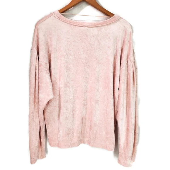 Free People Tops Free People Milan Crushed Velvet Top Layering Pullover Sweater - Picture 5 of 11